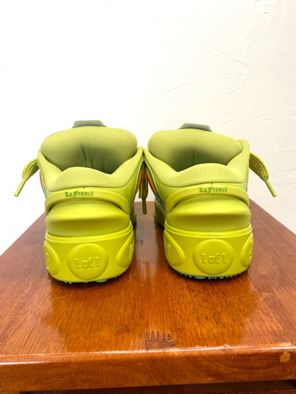 PUMA x LaMelo Ball LaFrancé "Heatmap" Kid’s (Grade School) Size 5 Sneakers Green - Picture 5 of 12